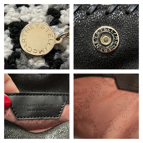 Stella McCartney Shaggy Dear Pearl Studded Tiny Falabella Tote Bag Black $1,250 - Picture 13 of 13